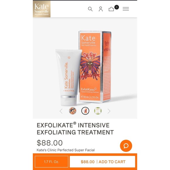 NIB LIMITED ED Kate Somerville EXFOLIKATE Intensive Exfoliating Treatment AHA - Picture 3 of 13